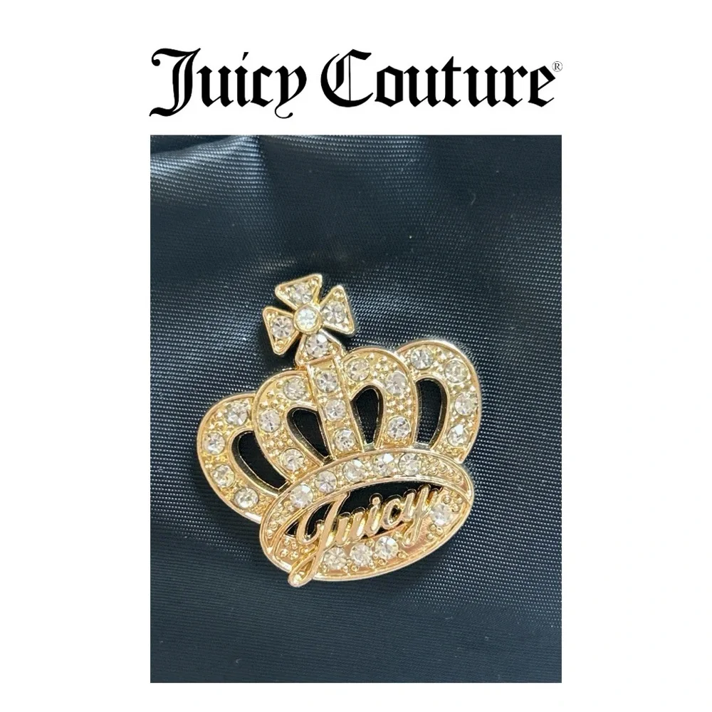 Juicy Couture Black Rhinestone‎ Logo Bag